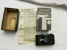 Vintage 1938 Kodak Bantam f.8 Camera, Bakelite Body, PLUS Original Box, GOOD