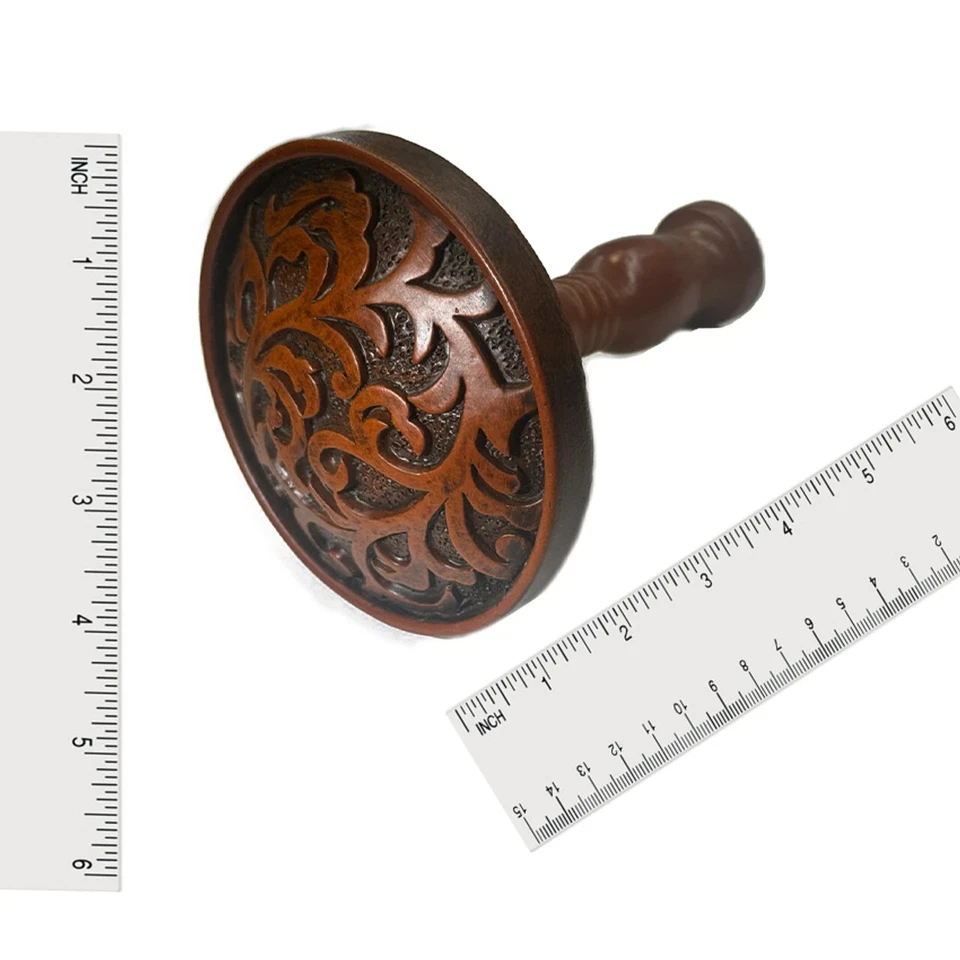 Soporte de amarre de madera (par)- Soporte de amarre marrón Modelo 5-forma circular -4"x5" Foto 2 de 2