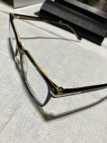 PRADA PR 14WV ZXH1O1 Moro Turquoise Tortoise Demo Lens 54 mm Men's Eyeglasses - Picture 3 of 5