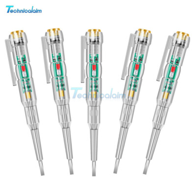 5X ANENG B12 24-250V Screwdriver LED Multifunction with Indicator Light Test Pen