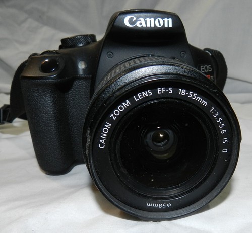 Cámara digital Canon EOS Rebel T7 24,1 MP con 4 lentes, flash, instrucciones, bolsa+ - Imagen 3 de 13