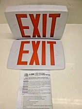 NEW!! ACUITY LITHONIA LIGHTING LED EXIT SIGN BATTERY BACKUP,  LQM S W 3 R ELN 12