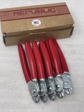 Republic Fastener Prod's Corp. XX HOG RING PLIERS Angled JAW, USA, Lot Of 5