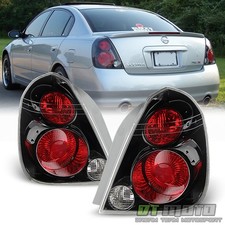 Fits 2002-2006 Altima Black Tail Lights Brake Lamps Aftermaket Leftright 02-06