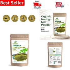 8oz Organic Moringa Powder - 100 Raw, USDA Certified for Healthy Living