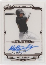 2019 Leaf Trinity Clear Auto Matt Gorski #CA-MG1 Auto 7qg