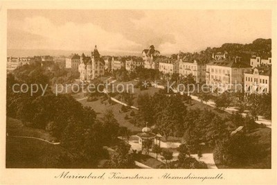 Mariánské Lázně Czech Republic Bohemia Imperial Street with Alexandrine Spring
