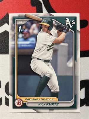 2024 Bowman Draft Paper 1st Prospect NICK KURTZ Athletics #BD-56
