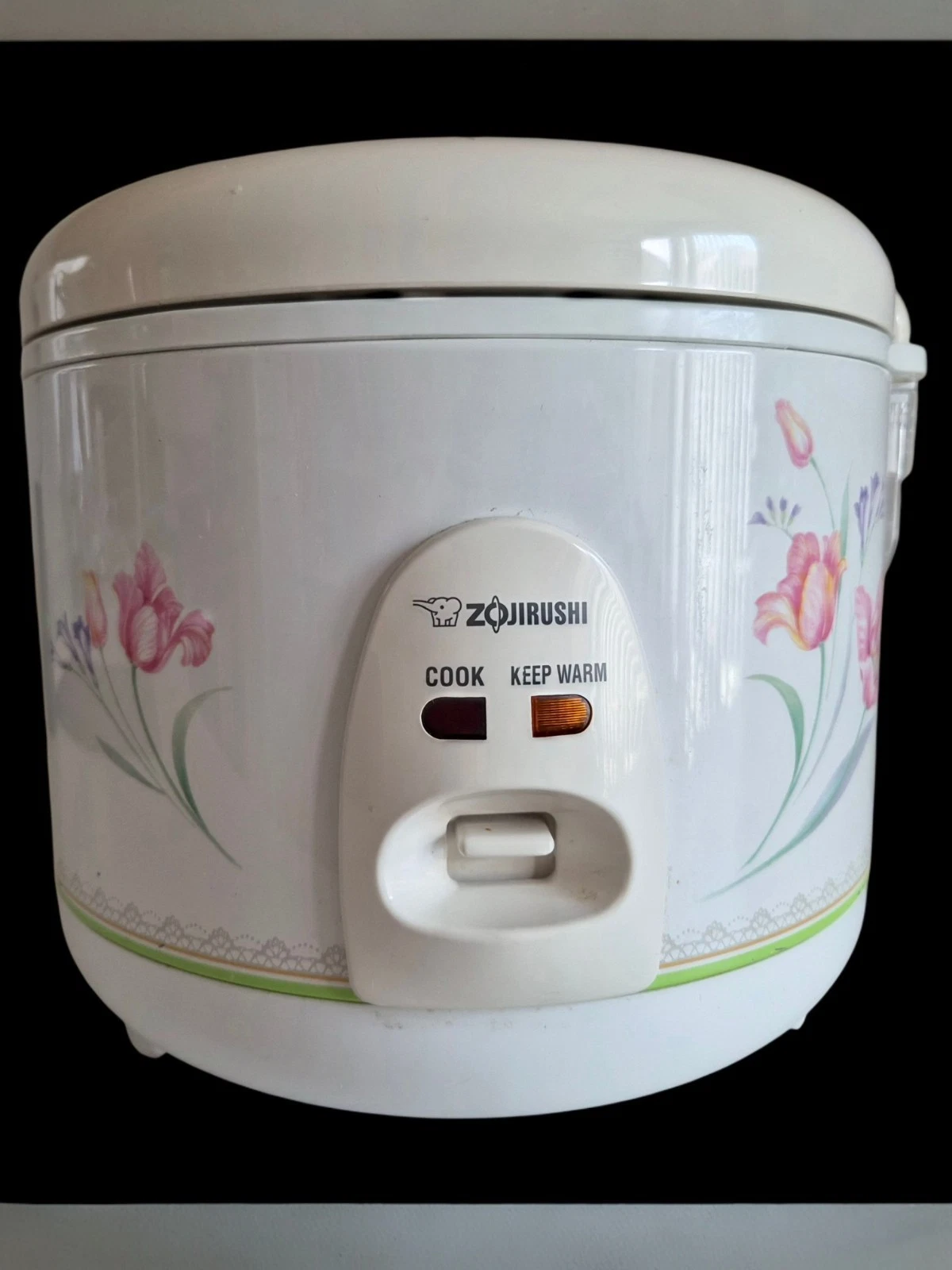 Zojirushi NS-RNC10 Rice Cooker & Warmer 5.5 Cups Spring Bouquet Vintage - Tested