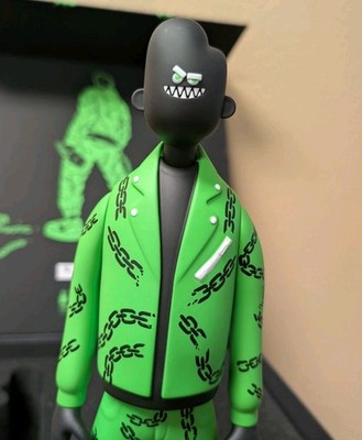 LAOWANG G3 Veil Hennessy 26/150 Green Fashion Vinyl Art Toy Nike Sneakers RARE