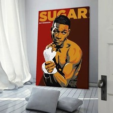 Sugar Ray Robinson Canvas Painting Print Picture Wall Framed Art 24x36 Boxing