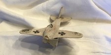 Antiker Christbaumschmuck Flugzeug mit Propeller eisernes Kreuz selten 387