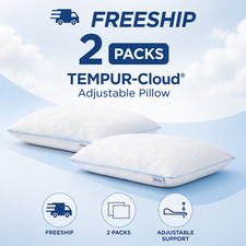 2 PACKS - TEMPUR-Cloud  Adjustable Pillow  Cooling Pillow
