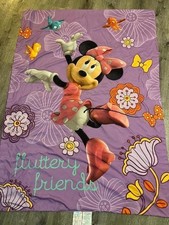 Disney Minnie Mouse Crib Toddler Blanket 54 X 40 Fluttery Friends