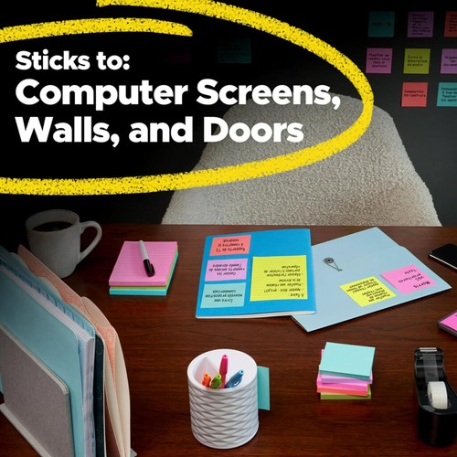 Post-it Super Sticky Lined Notes, Telephone 5.1" x 4", Rio De Janeiro Colors - Picture 6 of 11