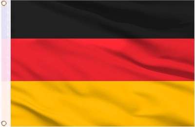 Deutsche Fahne 90 x 150 cm, 4 Stück, Patriotisches Thema, Rechteckig, Polyester