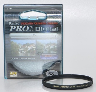 Kenko PRO1 D 58mm UV (W) Filter Schutz Filter Protect Filter ZT. Gut