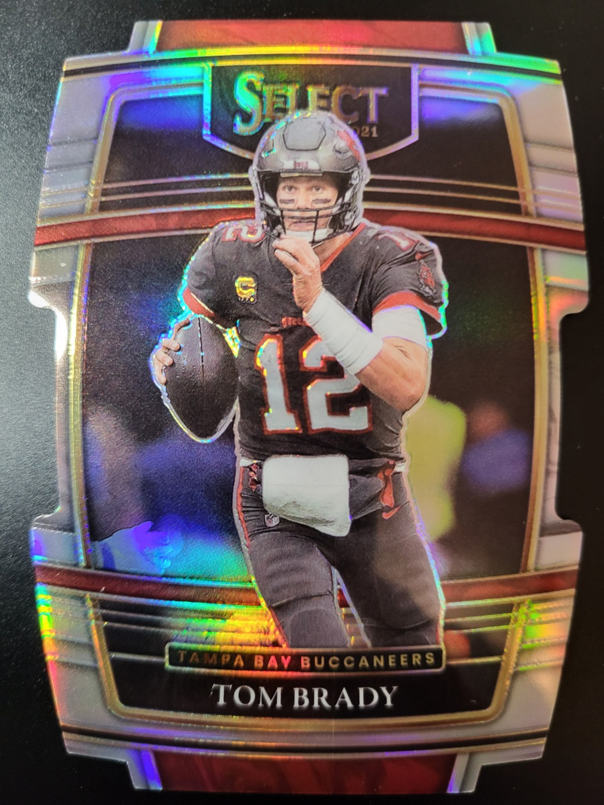 2021 Select Tom Brady Silver Prizm Die Cut Concourse #1 Tampa Bay Buccaneers