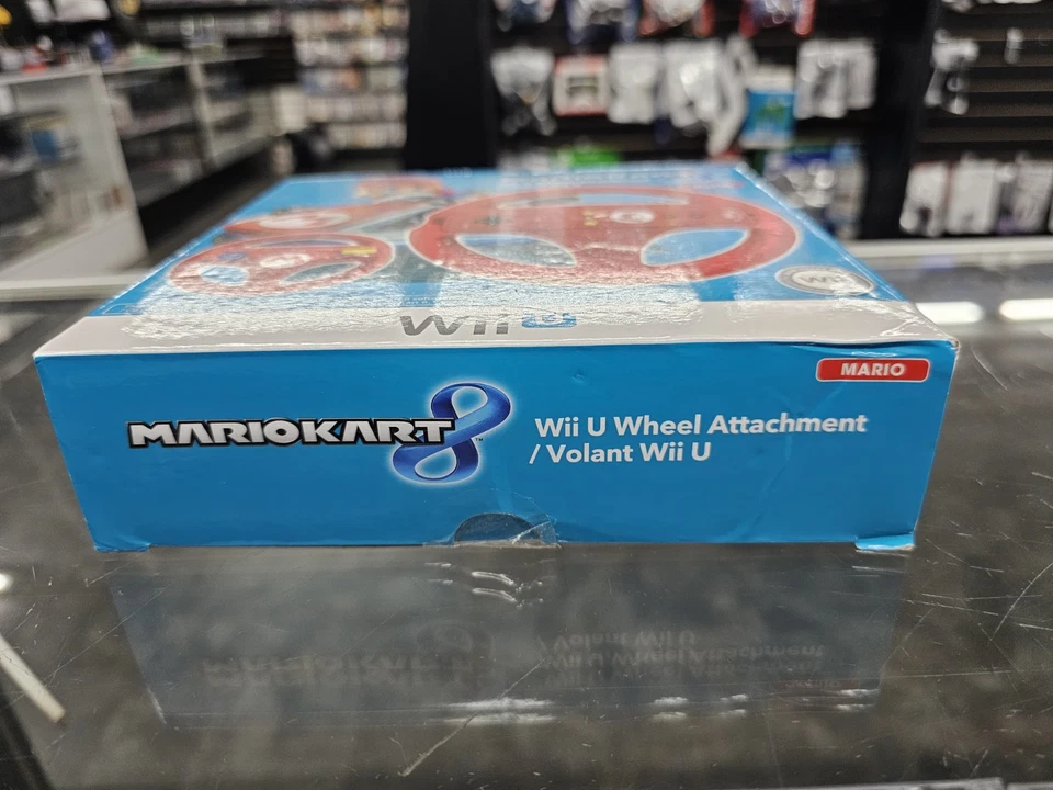 HORI Mario Kart 8 Racing Wheel Red Mario Nintendo Wii U & Wii NEW IN BOX SEALED - Image 4 of 4