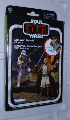 STAR WARS VC398 OBI-WAN KENOBI VC399 AIRBORNE CLONE TROOPER FIGURE