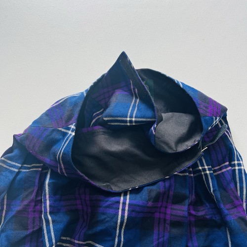 Authentic Kilt Tailored Newwool By John Morrison Kiltmakers Size 14 Purple Blue - Picture 7 of 8