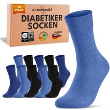 Diabetiker Socken ohne Gummi Herren Damen Baumwolle ohne Naht (10 20 30 Paar)