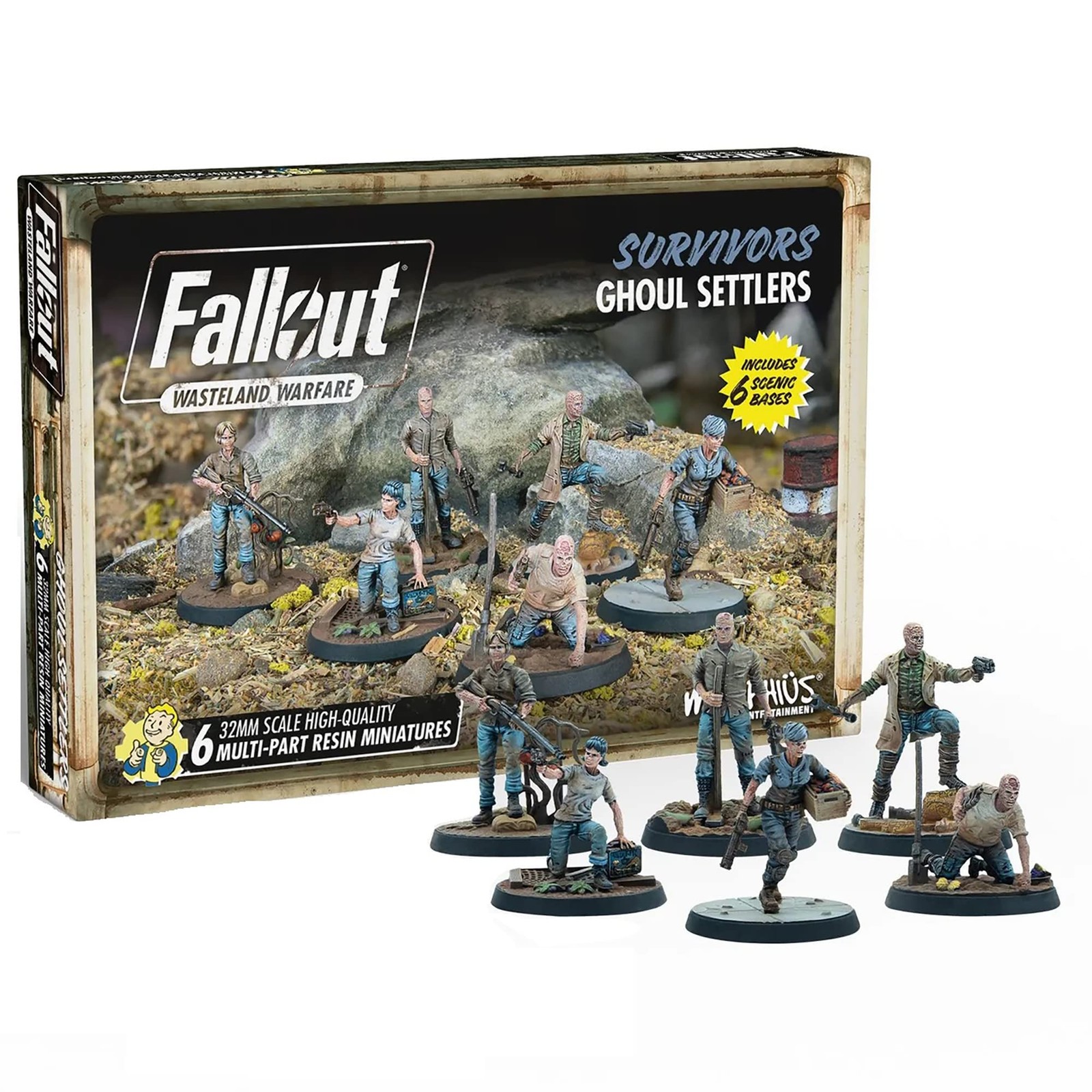 Fallout Wasteland Warfare: Survivors - Ghoul Settlers (The Slog) (New)