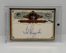 Ted Kluszewski 2006 SP Legendary Cuts When It Was A Game Auto /50 #WGC-TK LEGEND