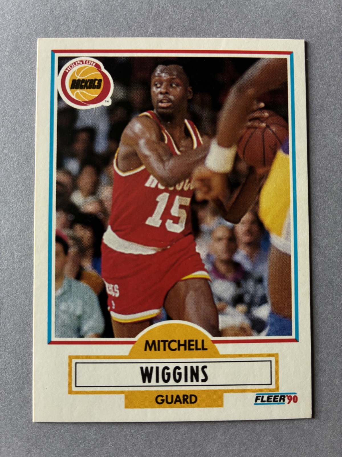 1990 FLEER - MITCHELL WIGGINS #75 (HOUSTON ROCKETS)