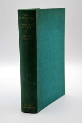 The Structure of Complex Words, William Empson, Very Good Book