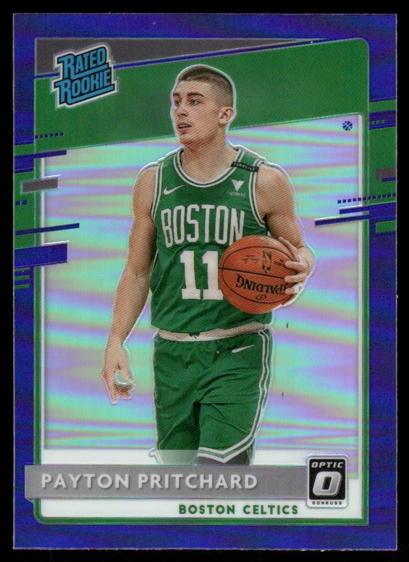 Payton Pritchard 2020-21 donruss Optic #176 Purple Prizm Rookie Card Celtics RC