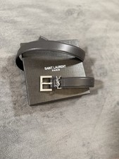 Yves Saint Laurent Leder Gürtel (YSL Belt) Gr. 95 Schwarz Top Zustand Wie Neu