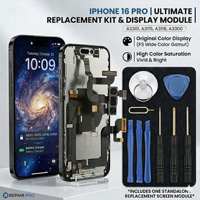 iPhone 16 Pro LCD Ersatz Display Touchscreen - Advanced Incell Technology