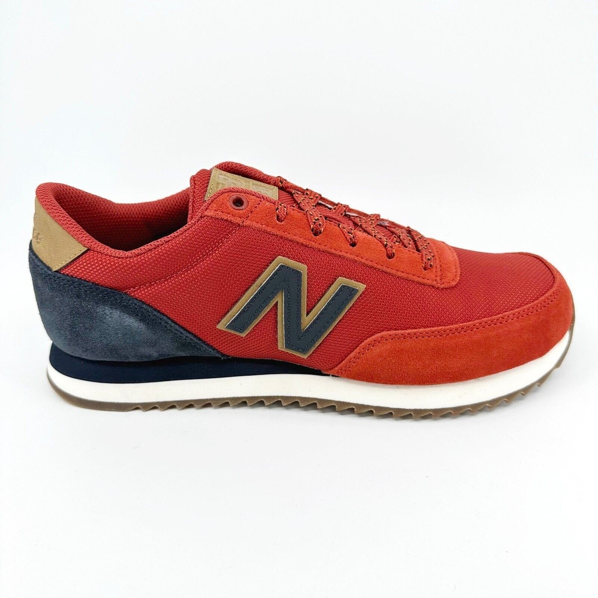 New Balance Mens Shoes MZ501WXA, Red, Navy, Brown, Mesh, Suede / Leather Size 13 Men main image 4