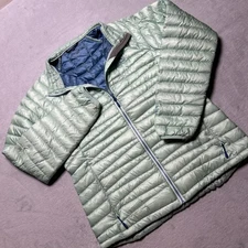 LL Bean Pertex Downtek 850 Fill Goose Down Puffer Jacket  W's Medium Quantum GRN