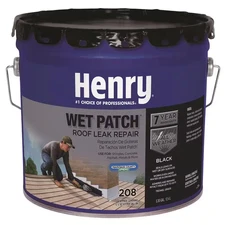 208 Wet Patch Black Roof Leak Repair Sealant 3.3 Gal.