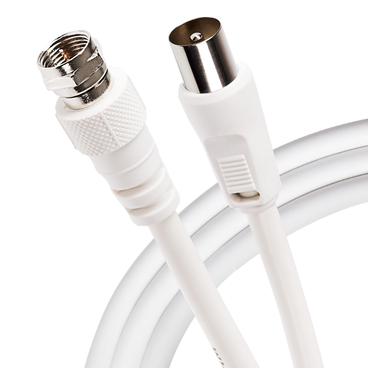 Maplin Satellite to TV Aerial Cable 5M Coaxial F Type Male 5m, White