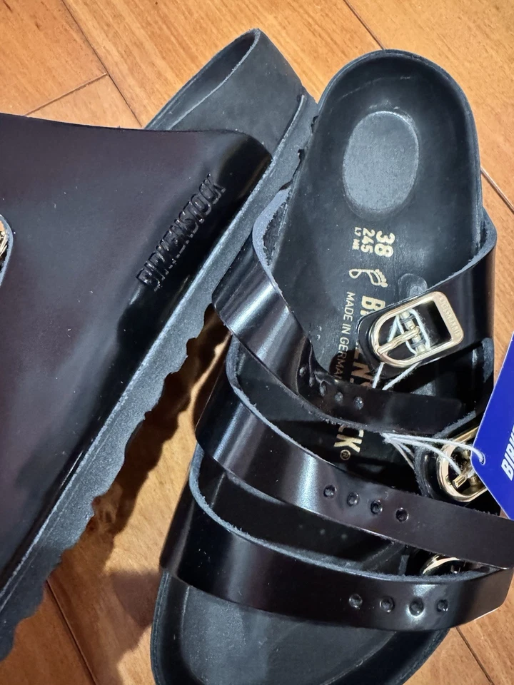 NIB Florida Exquisite Natural Leather Patent SIZE 38 - Image 2 of 3