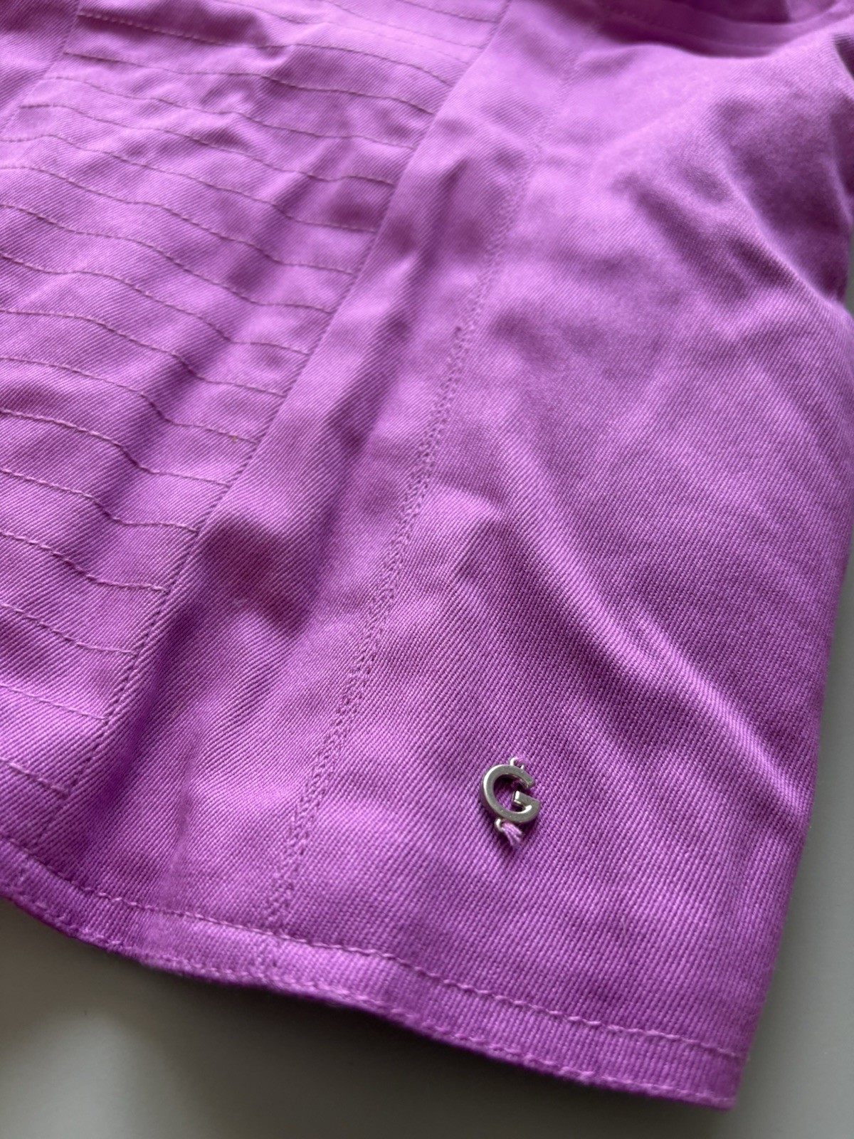 NWT G By Guess Joni Smocking Bustier top wireless camisole Size Small