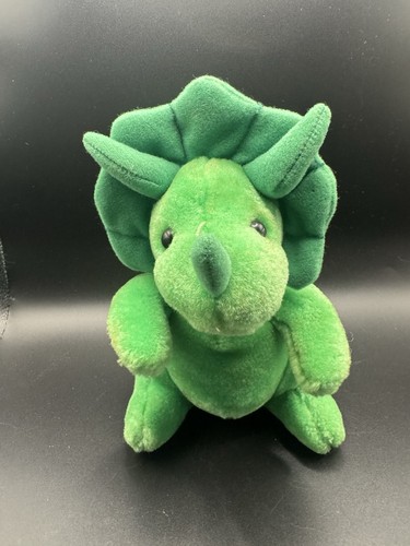Vintage VTG Russ Triceratops Plush Dinosaur Dweezil Green Stuffed Animal