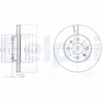 2X Delphi BG4096 Bremsscheibe FüR Hyundai KIA