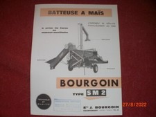 ANCIEN  PROSPECTUS  PUBLICITAIRE   BATTEUSE  A  MAIS  BOURGOIN  TYPE SM 2