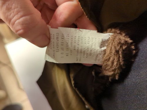 Sears Vintage Outerwear Windbreaker Jacket Fleece Lining Snap up Brown Reg Med - Picture 10 of 10