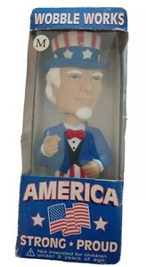 Uncle Sam USA 9/11 Sticker Nodder Bobble Head Figure Collectible New 2002 | eBay