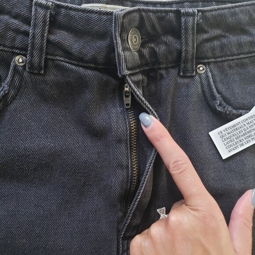 Falda de mezclilla negra Free People nueva con etiquetas - Imagen 8 de 12