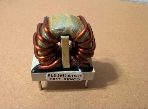 YML83 Qty 5 pcs Renco RLS-5012-0.15-20 Common Mode Toroid 0.15mH 20A Vertical