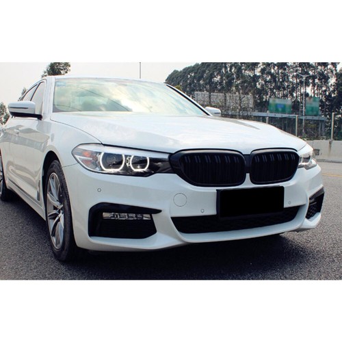 Matte Black For BMW 5er G30 G31 M Look Front Kidney Grille 2017-2019 ABS - Picture 5 of 5