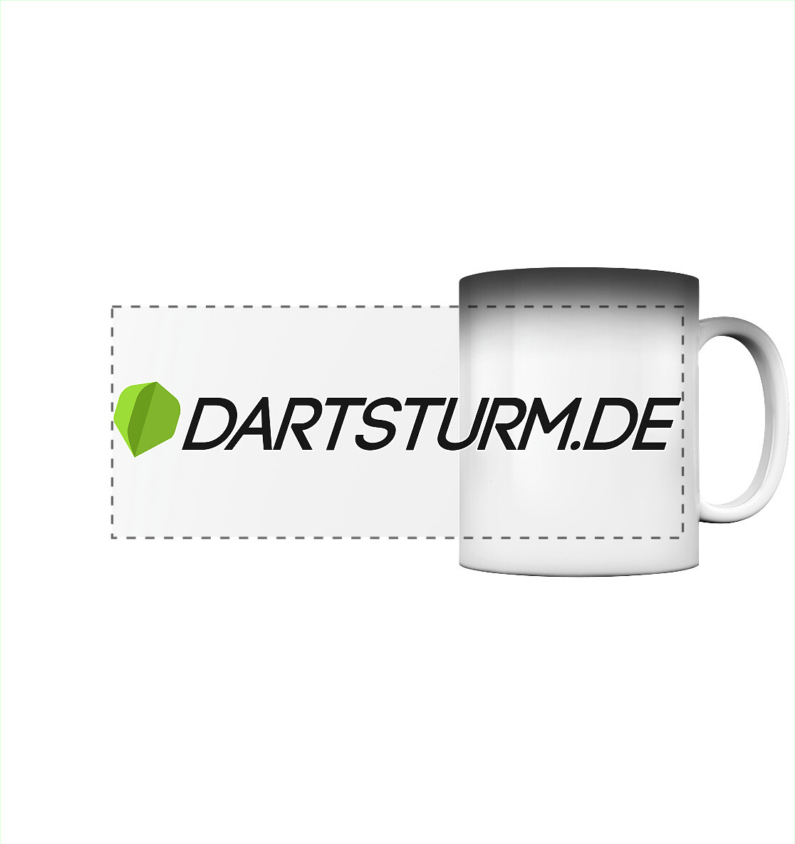 DartSturm.de - Логотип Schwarz - Волшебная кружка Panorama