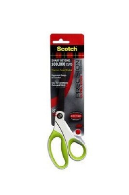 Scotch Precision Ultra Edge 8in Bent Scissor 1458TBG Green - 36EA