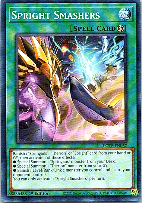 Spright Smashers POTE-EN057 Yu-Gi-Oh Card Near Mint 1st Edition | eBay